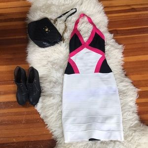 Herve Leger halter bandage dress NWT